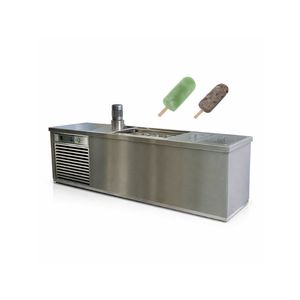 Machine de fabrication de glaces et de sucettes glacées en acier inoxydable pour usage commercial, avec moteur, haute productivité, capacité de 6 moules - Product Image 3