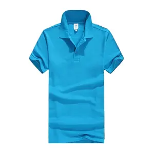 2024 NEW Pure Cotton Men Wear Plain Color Lapel Men Polo Shirt Solid Shirt T-Shirt Plain Blank Polo Shirts