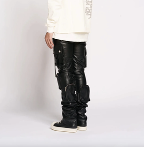 Pantalon en cuir de vachette à poils pour homme, vente en gros personnalisée 2025, mode, vente en ligne 2025 - Product Image 3