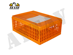 Jaula de Transporte de Pollos con Puerta Superior Lateral para Pollos y Pollitos, Equipo de Manejo de Aves Vivas para Granjas Avícolas, AYTAV - Product Image 3