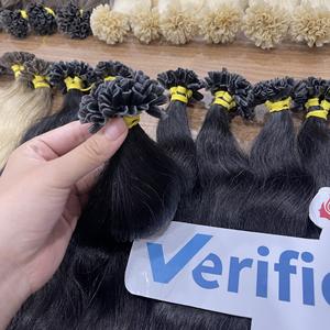 PRODUITS DE VENTE CHAUDE 2024 U Tips Extensions de cheveux 100% humains vierges Ombre et noirs Cheveux permanents en gros - Product Image 2