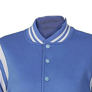 แจ็กเก็ตผ้ากำมะหยี่ขนยาวสำหรับผู้หญิงแขนยาวผ้าไนลอนขนแกะปักโลโก้ - Product Image 5