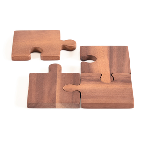 Eco Friendly <b>Wooden</b> <b>Puzzle</b> coaster <b>Personalised</b> Acacia Rectangular <b>Wooden</b> Custom <b>Puzzle</b> coaster at Affordable Price - Product Image 2