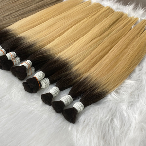 Extensions de cheveux humains vierges de qualité 12A, naturelles, en gros, provenant du Vietnam, cuticules alignées, lisses, blondes, douces, 100g, lot d'usine - Product Image 2