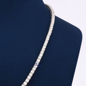 Elite 925 plata esterlina Moissanite diamante tenis collar calidad Superior brillante belleza perfecta para cualquier ocasión - Product Image 5