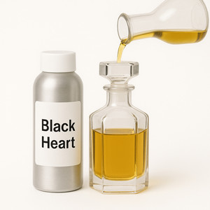 Corazón negro de alta calidad 100 gramos Aceite de perfume concentrado Fragancia de larga duración para uso diario y fabricación de perfumes - Product Image 1