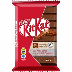 Kitkat แท่งช็อคโกแลตรสหวานและชิปที่มีรูปแบบถั่วลูกอมรูปแบบของแข็ง - Product Image 1