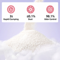 Litière pour chat en cassave de qualité supérieure, biodégradable, forte absorption, sans poussière, contrôle des odeurs