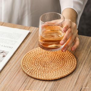 Wholesale Eco-Friendly Natural Ratan Bamboo <b>Wicker</b> <b>Placemats</b> Floral Style Flower Design for Dining Table Center Made in Viet Nam - Product Image 1
