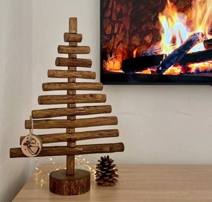 Arbre de Noël en bois d'acacia Décoration artisanale pour hôtel, station, café et événements de vacances sublimation vierge Arbre à logo personnalisé - Product Image 3