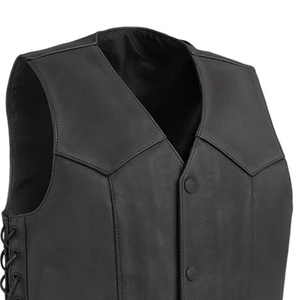 Gilet en cuir à capuche en fourrure réglable pour hommes 100% véritable peau de mouton hiver chauffant respirant séchage rapide grande taille quantité minimale de commande bas - Product Image 6