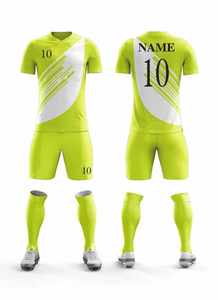 Conjuntos de ropa de fútbol de color degradado personalizado-Kits de entrenamiento de fútbol con estilo para equipos y clubes con MOQ bajo - Product Image 4