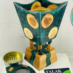 Magnifique brûleur d'encens, vente chaude, brûleur de bakhoor en bois et résine pour une utilisation aromatique, prix de gros de Falak World Export - Product Image 3