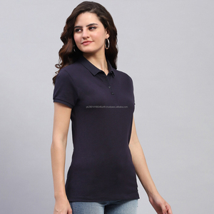 Camisetas Polo Deportivas Blancas de Golf para Mujer, Estilo Delgado con Logotipos Personalizados Fit2Fight, Mangas Cortas, Cuello Camisero - Product Image 4