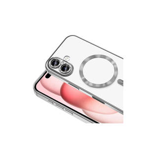 Netzy Blue for iPhone 16 Case for MagSafe <b>Wireless</b> Charging SAFADemre Cover <b>PC</b> Liquid Silicone Frosting Camera Protection - Product Image 3