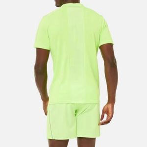 Ensemble short coupe-vent léger et respirant pour homme en polyester/coton, haute qualité, coupe-vent, respirant, grandes tailles, élégant, avec détails latéraux - Product Image 2