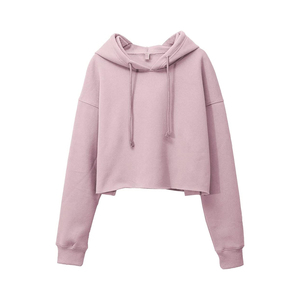 Sudadera con capucha recortada para mujer para verano, ropa informal, algodón Original, Anti Pilling, sudadera recortada de secado rápido, Sudadera con capucha recortada más vendida - Product Image 1