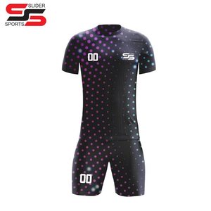 Vente en gros d'uniformes de football pour hommes avec col en V sublimation personnalisée Ensemble complet de maillots de football de qualité supérieure - Product Image 3