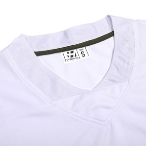 เสื้อยืดฟุตบอลอเมริกันแบบปรับแต่งได้เสื้อเจอร์ซีย์ฟุตบอลแบบระบายอากาศได้สำหรับทุกเพศ - Product Image 3