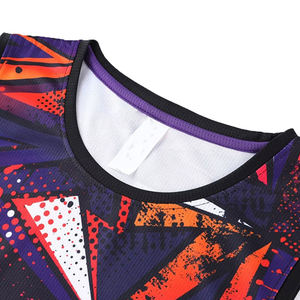 Uniformes de Baloncesto Profesionales Diseñados por el Fabricante, Impresión de Alta Calidad, Transpirables, 100% Poliéster, Corte Único, Tallas Grandes - Product Image 3