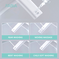 FABIA WC intelligent mural noir en céramique, certifié CE, avec bidet électrique intégré, vente en gros, articles sanitaires de Foshan