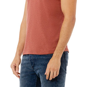 Heather Clay Unisex CVC Camiseta de manga corta: 52% Airlume peinado y anillo de algodón hilado, 48% Poly, 32 Singles, 4,2 oz - Product Image 5