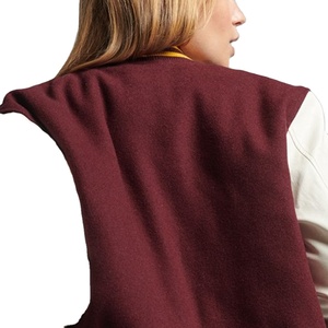 2025 <b>Winter</b> Letterman Women Jacket <b>Coat</b> <b>Lady</b> Custom Varsity Jacket Leather Cropped Breathable Cotton Fleece Varsity Jacket Women - Product Image 5