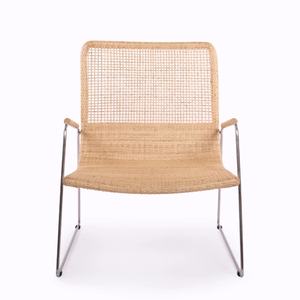 Louise Simple <b>Lounge</b> <b>Chair</b> Aluminum Frame WovenRattan Natural Color Finish Indoor/Outdoor Leisure & Dining Use for Hotels Homes - Product Image 5