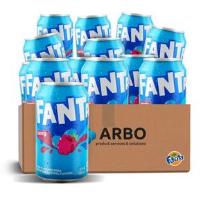 Boissons gazeuses Fanta US Berry de qualité supérieure, lot de 12 canettes de 355 ml, boisson rafraîchissante pétillante pour les commandes d'exportation en gros - Product Image 3