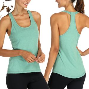 Señoras ecológicas personalizadas Cool Dry Running Gym Top transpirable Fitness Sport Yoga Sexy Active Wear Stringer Tank Casual - Product Image 2