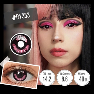 New <span class=keywords><strong>Fantasy</strong></span> Cosplay Lentilles de contact en gros Doux Annuel Coloré Contacts pour les yeux Couleur folle Halloween Lentilles de contact Lentillas - Product Image 3