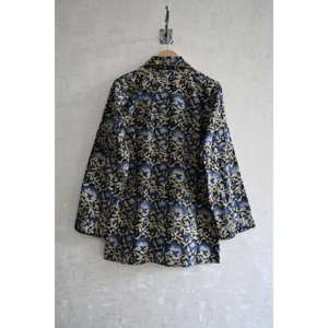 Ensemble de pyjama en coton floral pour femmes, imprimé à la main, pyjama de luxe, vêtements de nuit respirants, séchage rapide, combinaison de sommeil - Product Image 4