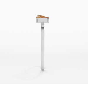 สร้อยข้อมือเงินสเตอร์ลิงแบบบิดสูง925อัญมณีซิทรีนหยาบรูปทรงกรอบธรรมชาติทันสมัยของขวัญสำหรับผู้หญิงปาร์ตี้ - Product Image 4