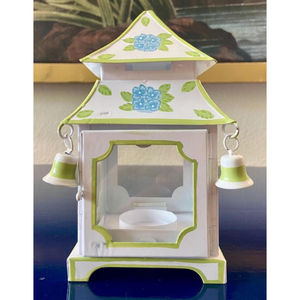 Lanterne suspendue en fer forgé de style antique, décoration de jardin en forme de pagode, motif floral en bambou, ornement en métal vintage, prix abordable - Product Image 5