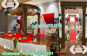 Idées de décoration de mandap ravissantes et grandioses pour un mariage parfait, vente en gros de mandaps indiens pour la décoration de mariage au Royaume-Uni - Product Image 4