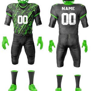 Uniformes de Fútbol Americano Reversibles de Primera Calidad con Logotipo Personalizado, Conjuntos de Manga Corta con Colores y Números Personalizados, Secado Rápido y Transpirable - Product Image 6