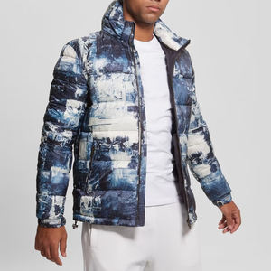 Chaqueta de invierno para hombre con estampado personalizado de alta calidad 2025, abrigos acolchados, cortavientos con cremallera, ropa de burbujas, logotipo acolchado fabricado - Product Image 6