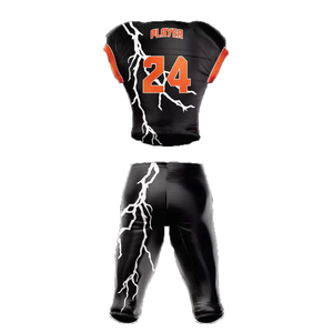 Uniformes de Fútbol Americano Personalizados 100% Poliéster, Conjuntos de Jersey y Pantalones sin Mangas Completamente Combinados, Transpirables, Tallas Grandes para Adultos - Product Image 2