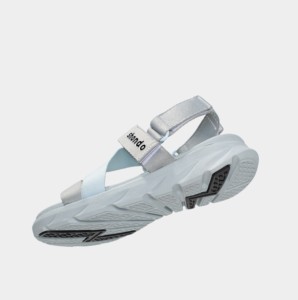 F6 Sport Casual Open Neus Sandalen Met Grijze Zool Hemelsblauwe Bandjes <span class=keywords><strong>3</strong></span> Cm Antimol Legering Sh Logo Rubber Patch Cross-Strap Oem Service - Product Image 4