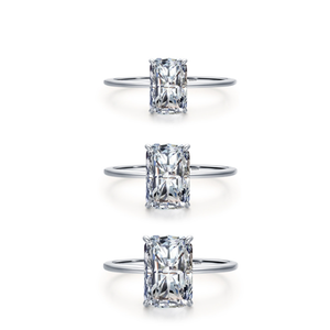<span class=keywords><strong>Anello</strong></span> di lusso 925 in <span class=keywords><strong>argento</strong></span> Sterling gioielli VVS1 1Ct Mossanite diamante taglio <span class=keywords><strong>solitario</strong></span> romantico laboratorio crescita <span class=keywords><strong>anello</strong></span> nuziale - Product Image 2