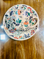Service de table turc de luxe 24 pièces en céramique écologique et porcelaine fine, motif personnalisé, style classique, réutilisable