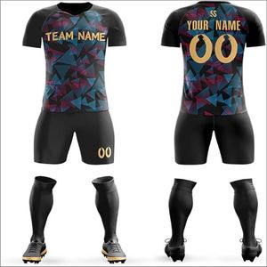 Uniforme de Fútbol Personalizado Unisex, Nuevo, para Entrenamiento Deportivo, Transpirable, de Manga Corta, Conjunto de Uniforme de Equipo - Product Image 1