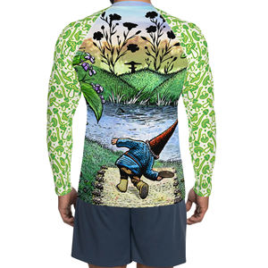 Rashguard para hombre transpirable de la mejor calidad, ropa deportiva sublimada impresa de alta calidad, nuevo diseño Rashguards para hombre - Product Image 2