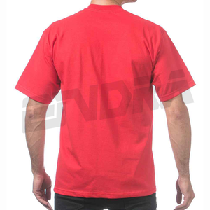 Nouveaux hommes lourd coton t-shirt à manches courtes col rond décontracté coupe Streetwear t-shirt décontracté doux Durable gymnastique entraînement utilisation quotidienne - Product Image 4