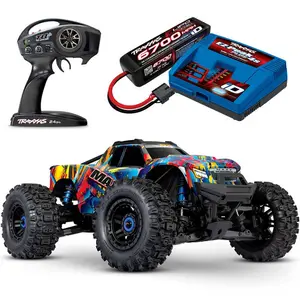 Hot Selling Authentic Traxas Maxx WideMaxx 1/10 Brushless RTR 4WD Monster Truck w/TQi 2.4GHz Radio & TSM With Complete Parts