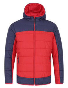 เสื้อแจ็คเก็ตบุนวมสำหรับนักขี่จักรยานของผู้ชายเสื้อฮู้ดโพลีเอสเตอร์น้ำหนักเบาออกแบบได้ตามต้องการสำหรับฤดูหนาว - Product Image 1