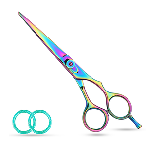 Wholesale High Quality Stainless Steel <b>Hair</b> Cutting Scissors Multi-Color Barber Scissors with Sharp Blade Tip <b>Hair</b> <b>Styling</b> <b>Tool</b> - Product Image 1
