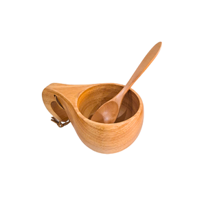 Tasses en bois vivantes naturelles artisanales pour thé et café Plats et assiettes écologiques Sophistication simple pour les fêtes - Product Image 4