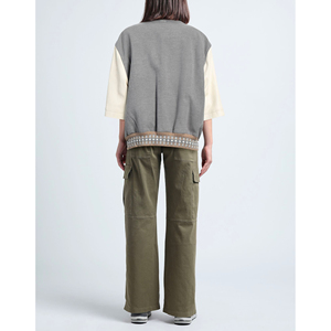 แจ็คเก็ตเบสบอลแบบสั่งทำพิเศษ ปักลายสามส่วน แจ็คเก็ตเลตเตอร์แมน แจ็คเก็ตวาร์ซิตี้สำหรับผู้หญิง แจ็คเก็ตวาร์ซิตี้แบบคอลเลจ - Product Image 3