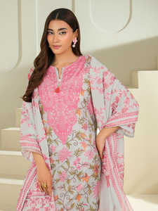 La mejor opción Versátil Shalwar Kameez Dupatta Set Elegante tela de algodón de césped impresa para todas las estaciones - Product Image 3
